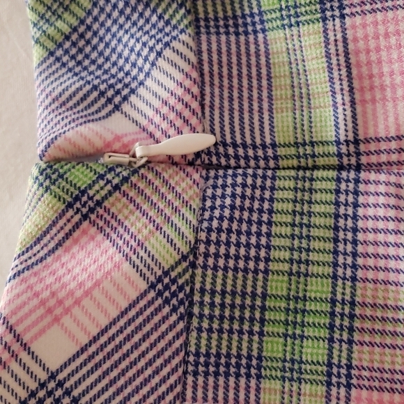 Aritzia Olive Micropleated Skirt in Iris Blue, Orchid Pink and Bleu Iris Size 8 - Picture 8 of 12